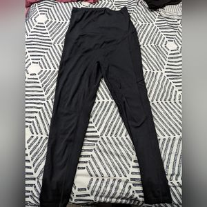 Black Enerful maternity leggings with leg pockets, size xl